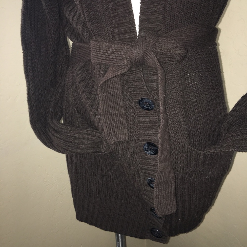 Zena Jean brown long sleeve acrylic sweater large - Picture 10 of 10